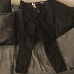 Fashion Nova Black Distressed Jeans